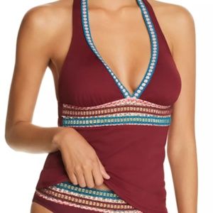 LA BLANCA Tankini Set with 2 Beach Cover Ups